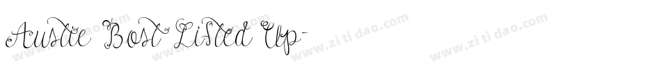Austie Bost Lifted Up字体转换